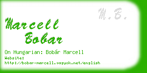 marcell bobar business card